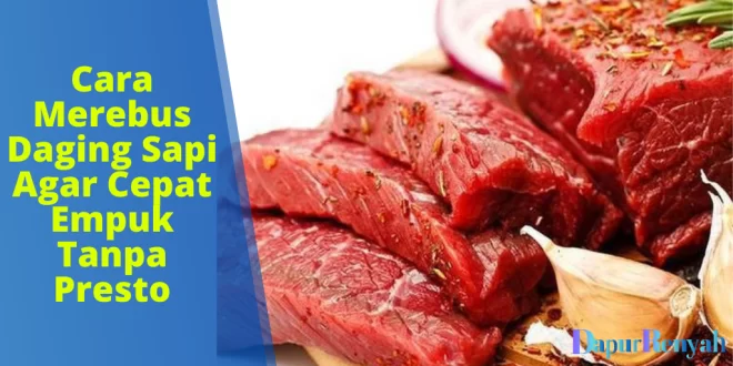 Cara Merebus Daging Sapi Agar Cepat Empuk Tanpa Presto