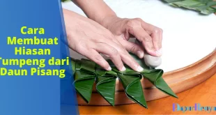 Cara Membuat Hiasan Tumpeng dari Daun Pisang