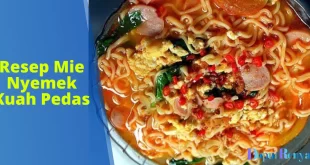 Resep Mie Nyemek Kuah Pedas