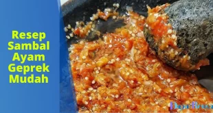 Resep Sambal Ayam Geprek Mudah