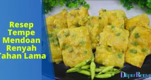 Resep Tempe Mendoan Renyah Tahan Lama