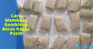 Cara Membuat Gemblong Beras Ketan Putih