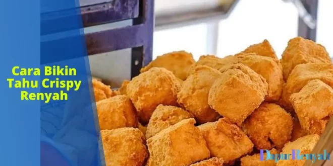 Cara Bikin Tahu Crispy
