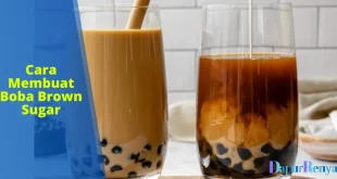 cara membuat boba brown sugar