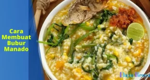 cara membuat bubur Manado rumahan