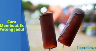Cara membuat es potong jadul