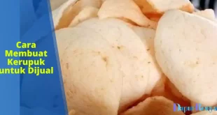 Membuat kerupuk untuk dijual