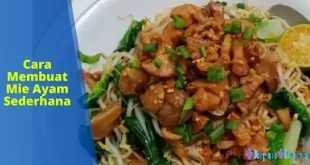 Cara Membuat Mie Ayam Sederhana