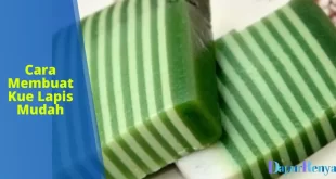 cara membuat kue lapis mudah