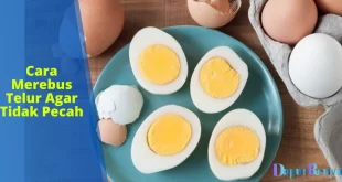 cara merebus telur agar tidak pecah
