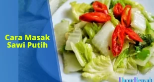 cara masak sawi putih