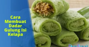 cara membuat dadar gulung isi kelapa