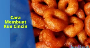 cara membuat kue cincin