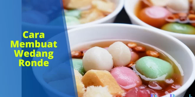 cara membuat wedang ronde