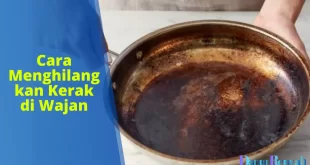 cara menghilangkan kerak di wajan