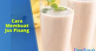 cara membuat jus pisang