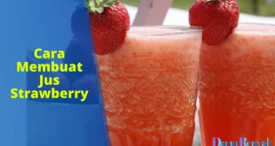 cara membuat jus strawberry