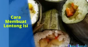 cara membuat lontong isi