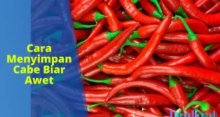 cara menyimpan cabe biar awet