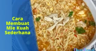 cara membuat mie kuah sederhana