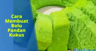 cara membuat bolu pandan kukus
