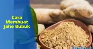 cara membuat jahe bubuk