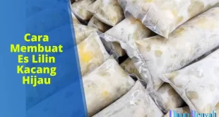 cara membuat es lilin kacang hijau