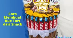 cara membuat kue tart dari snack