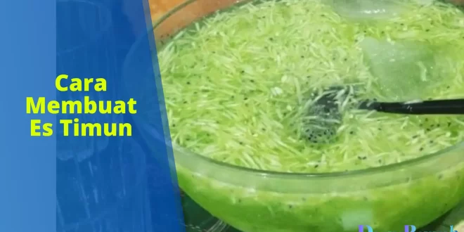 cara membuat es timun