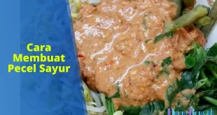 cara membuat pecel sayur