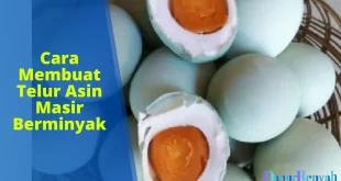 cara membuat telur asin masir berminyak